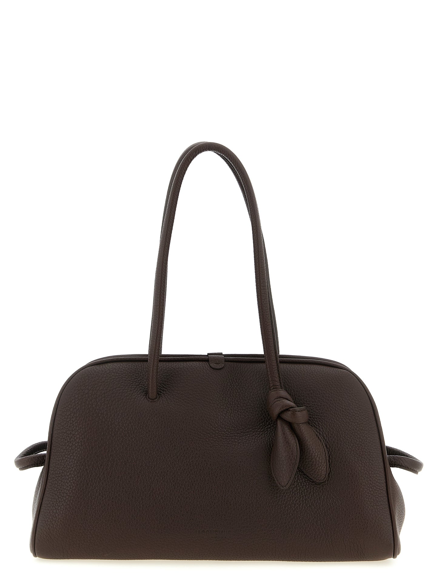 Brown Calfskin Shoulder Bag