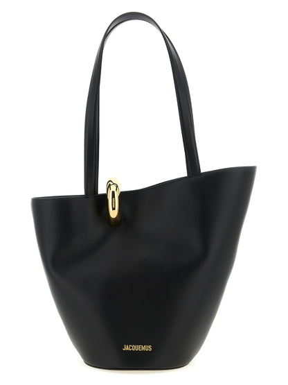 Black Cowhide Shoulder Bag