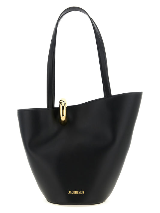 Black Cowhide Shoulder Bag