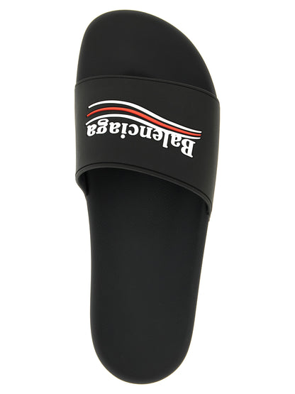 Black Plastic Slides