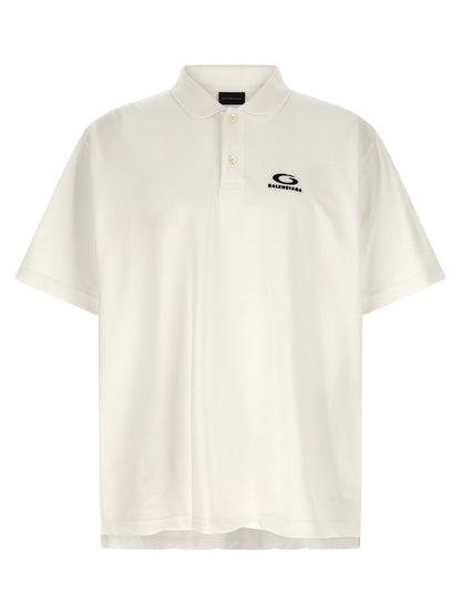 White Cotton Polo Shirt