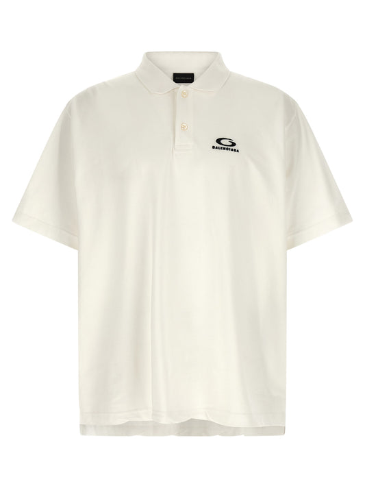 White Cotton Polo Shirt