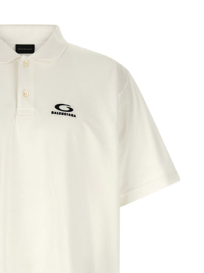 White Cotton Polo Shirt