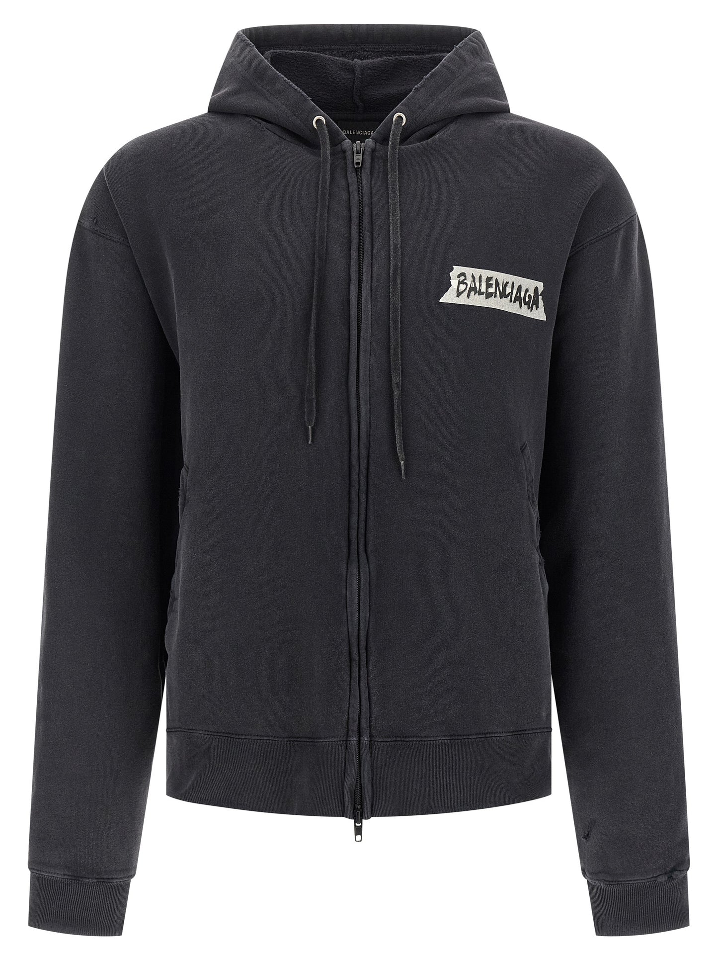 Black Cotton Sweatshirt