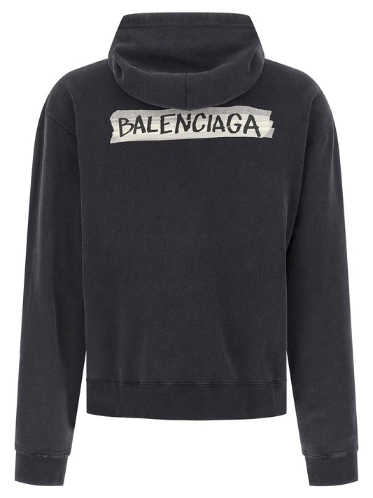 Black Cotton Sweatshirt