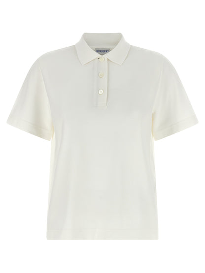White Cotton Polo Shirt