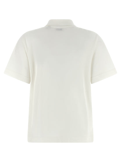 White Cotton Polo Shirt