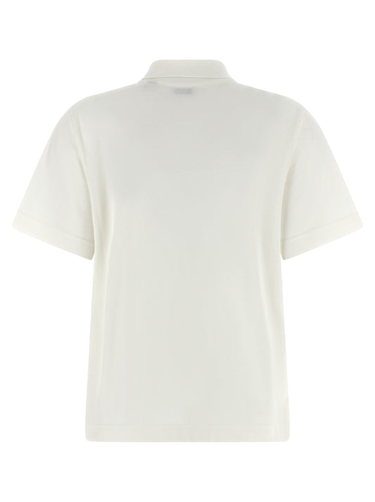 White Cotton Polo Shirt