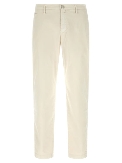 White Cotton Chino Pants