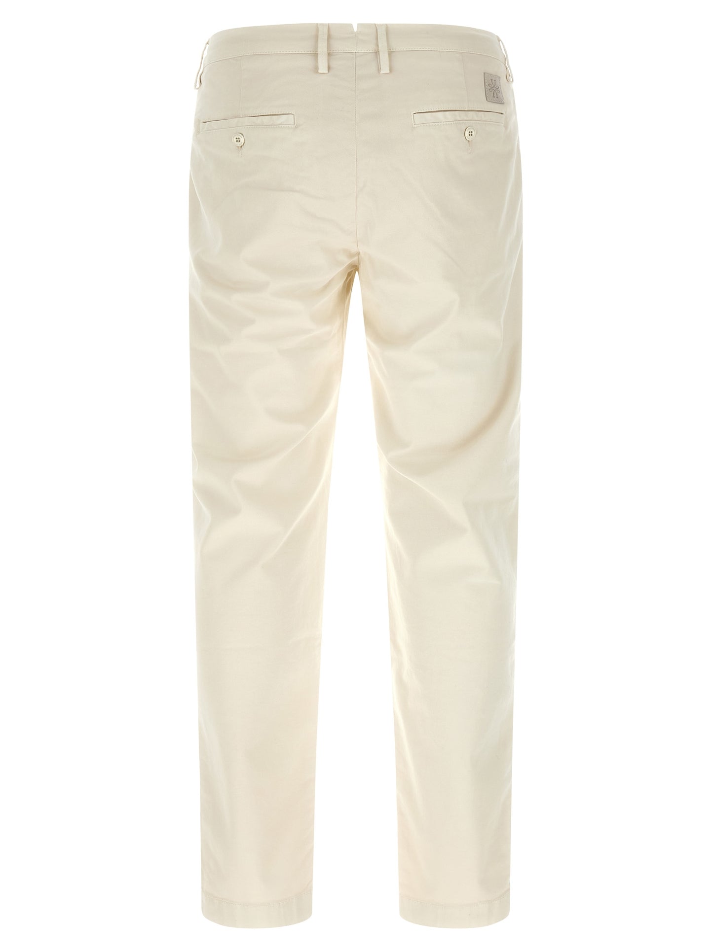 White Cotton Chino Pants