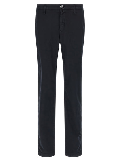 Blue Cotton Chino Pants