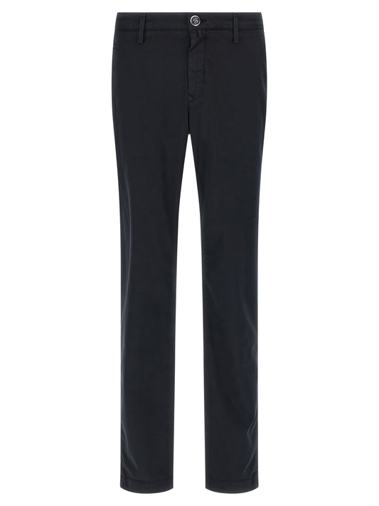Blue Cotton Chino Pants