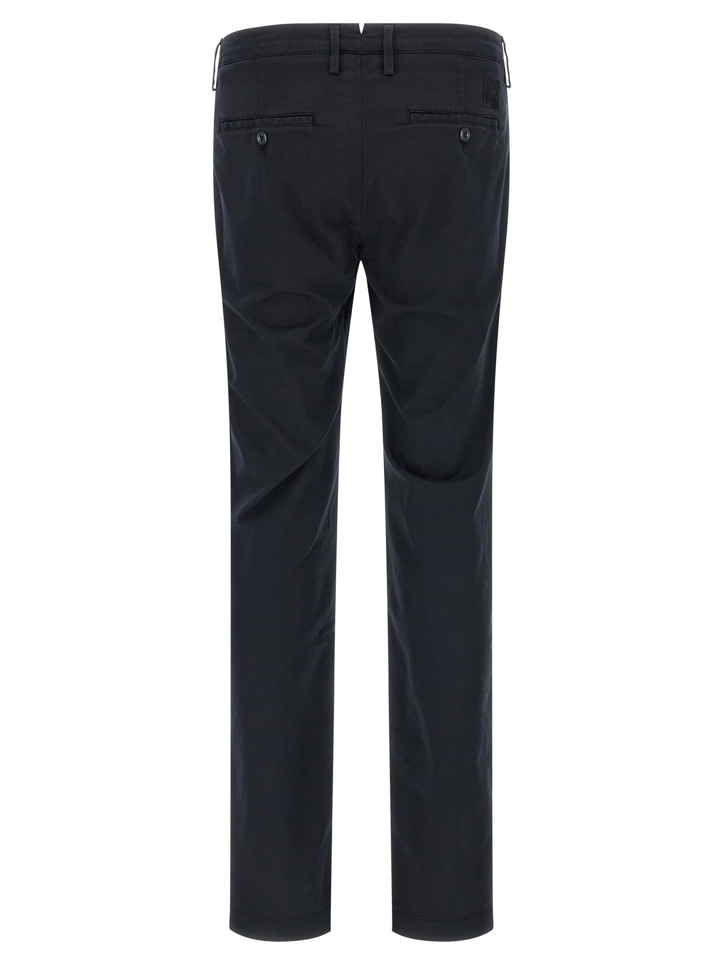 Blue Cotton Chino Pants