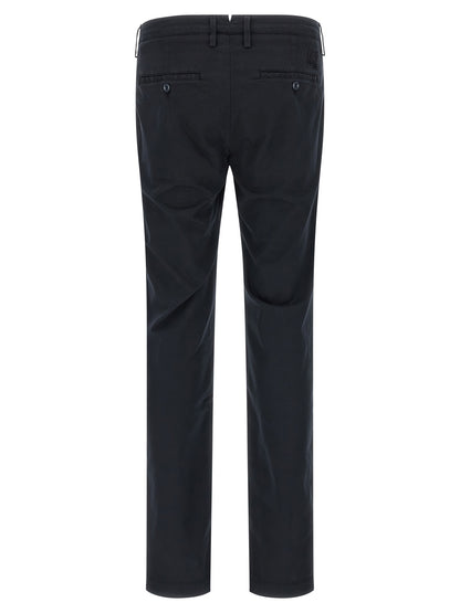 Blue Cotton Chino Pants