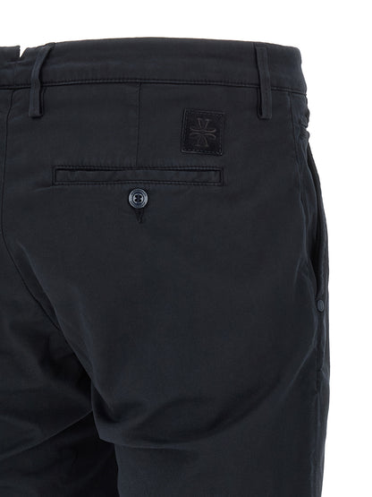 Blue Cotton Chino Pants