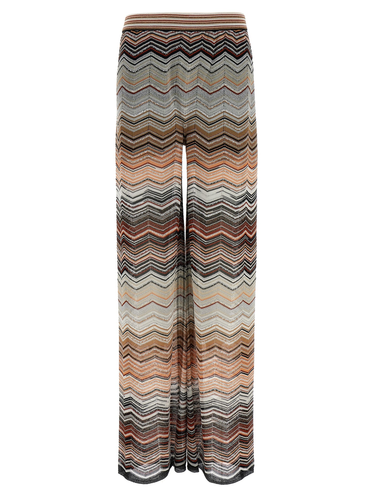 Multicolor Viscose Casual Pants