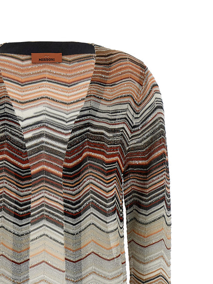 Multicolor Viscose Cardigan