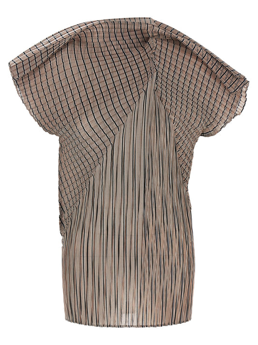 Brown Polyester Blouse