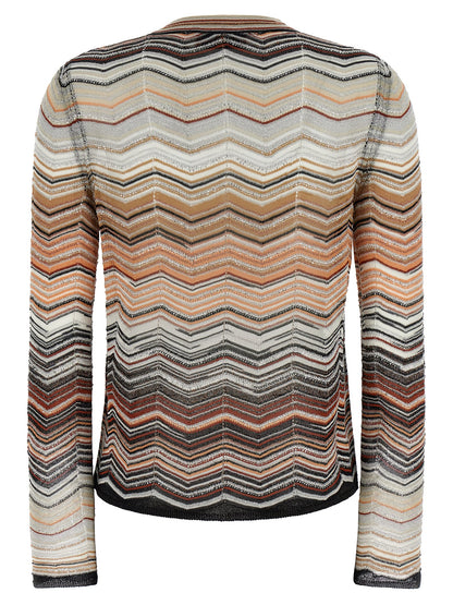Brown Viscose Cardigan