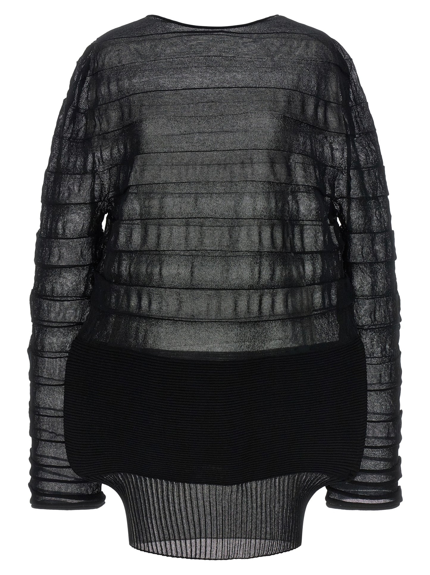 Black Polyester Sweatshirt