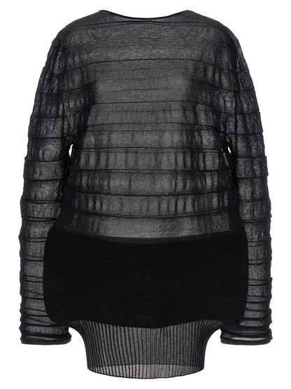 Black Polyester Sweatshirt