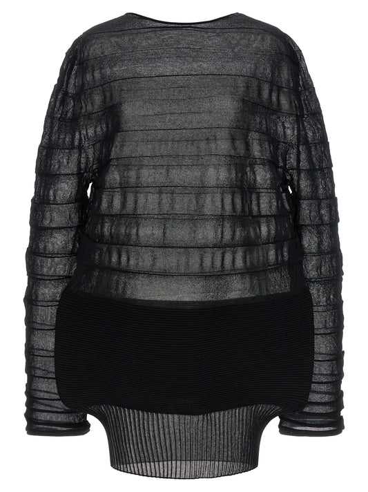 Black Polyester Sweatshirt
