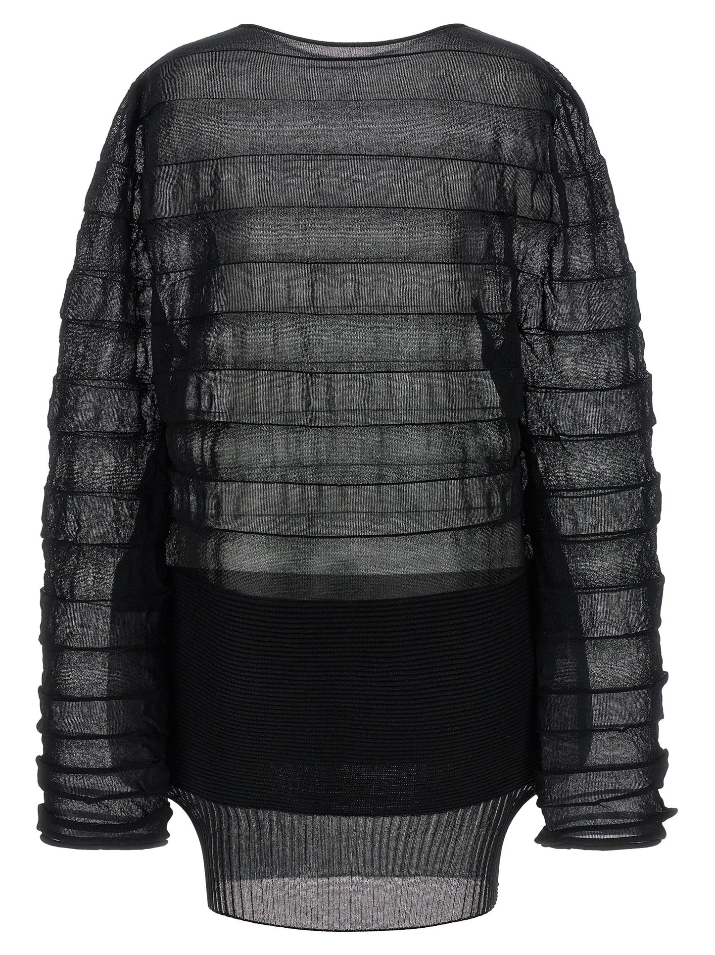 Black Polyester Sweatshirt