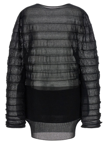 Black Polyester Sweatshirt