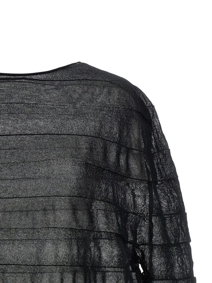 Black Polyester Sweatshirt