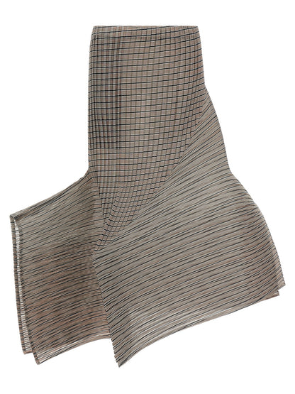 Brown Polyester Mini Skirt