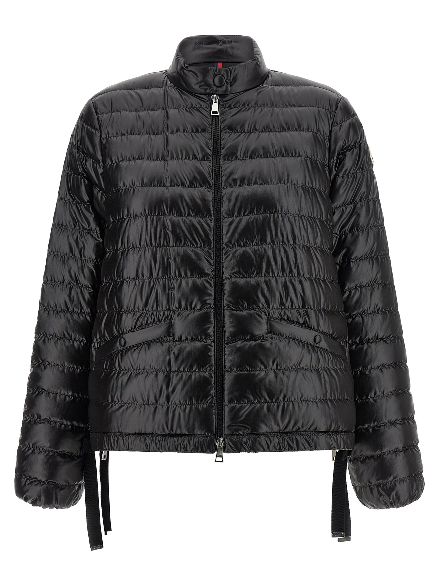 Black Polyamide Full-Length Jacket