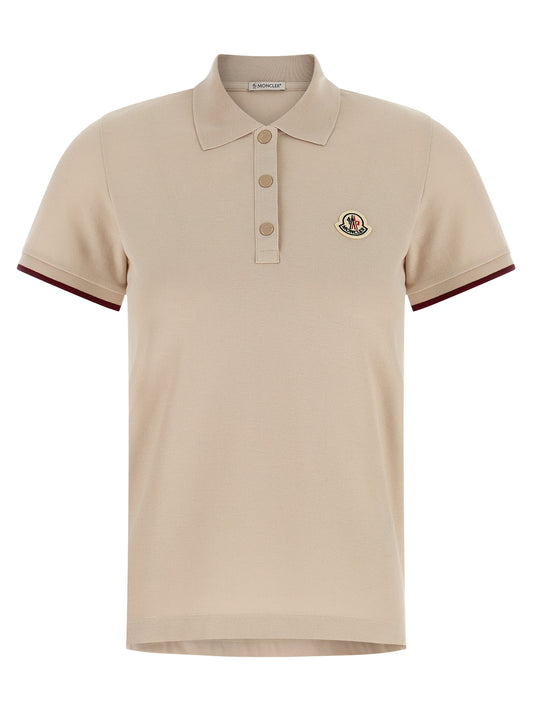 Beige Cotton Polo Shirt