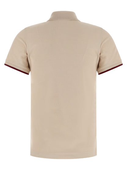 Beige Cotton Polo Shirt