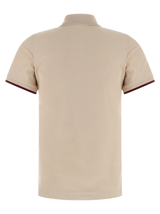 Beige Cotton Polo Shirt