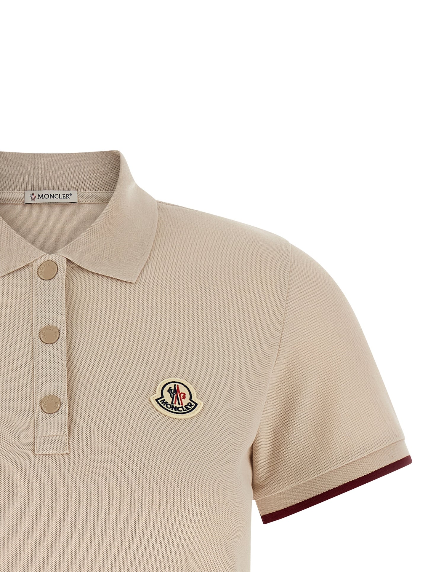 Beige Cotton Polo Shirt