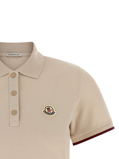 Beige Cotton Polo Shirt