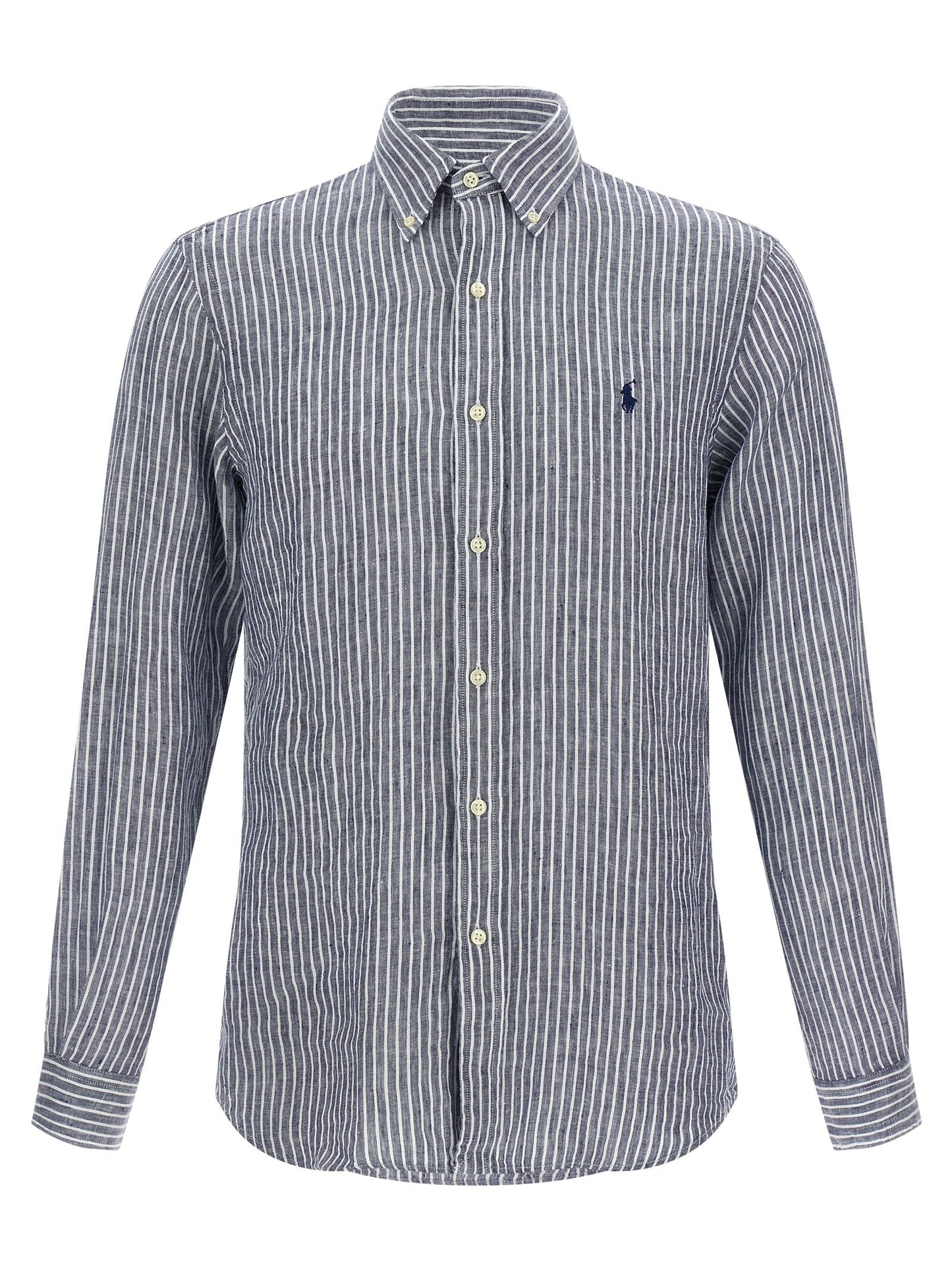 Blue Linen Blouse