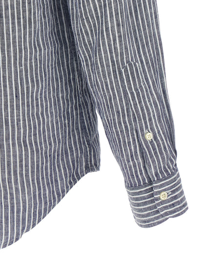 Blue Linen Blouse