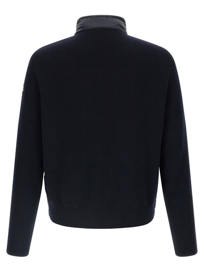 Blue Polyamide Cardigan