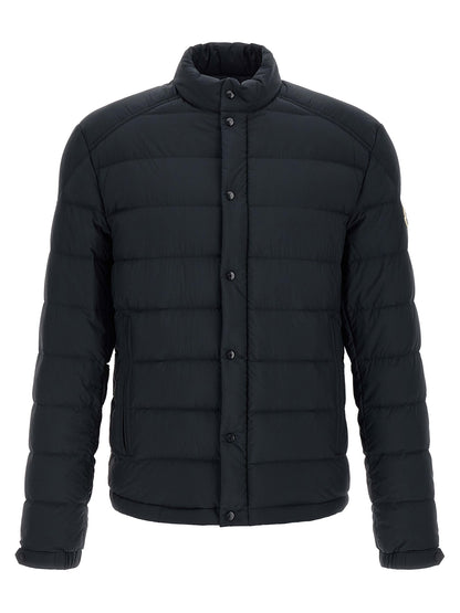 Blue Polyamide Full-Length Jacket