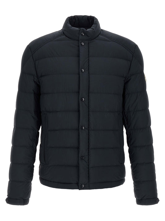 Blue Polyamide Full-Length Jacket