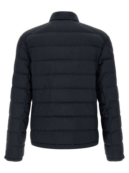 Blue Polyamide Full-Length Jacket