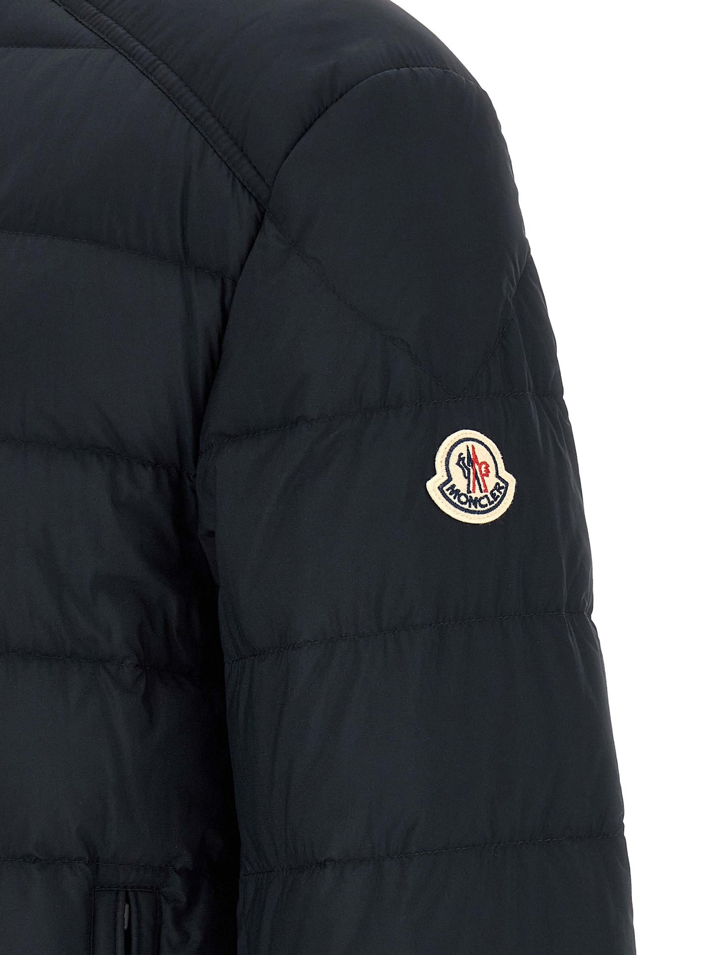 Blue Polyamide Full-Length Jacket