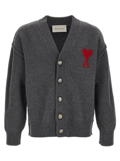 Gray Wool Cardigan