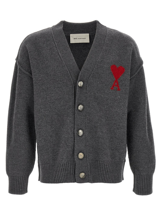 Gray Wool Cardigan