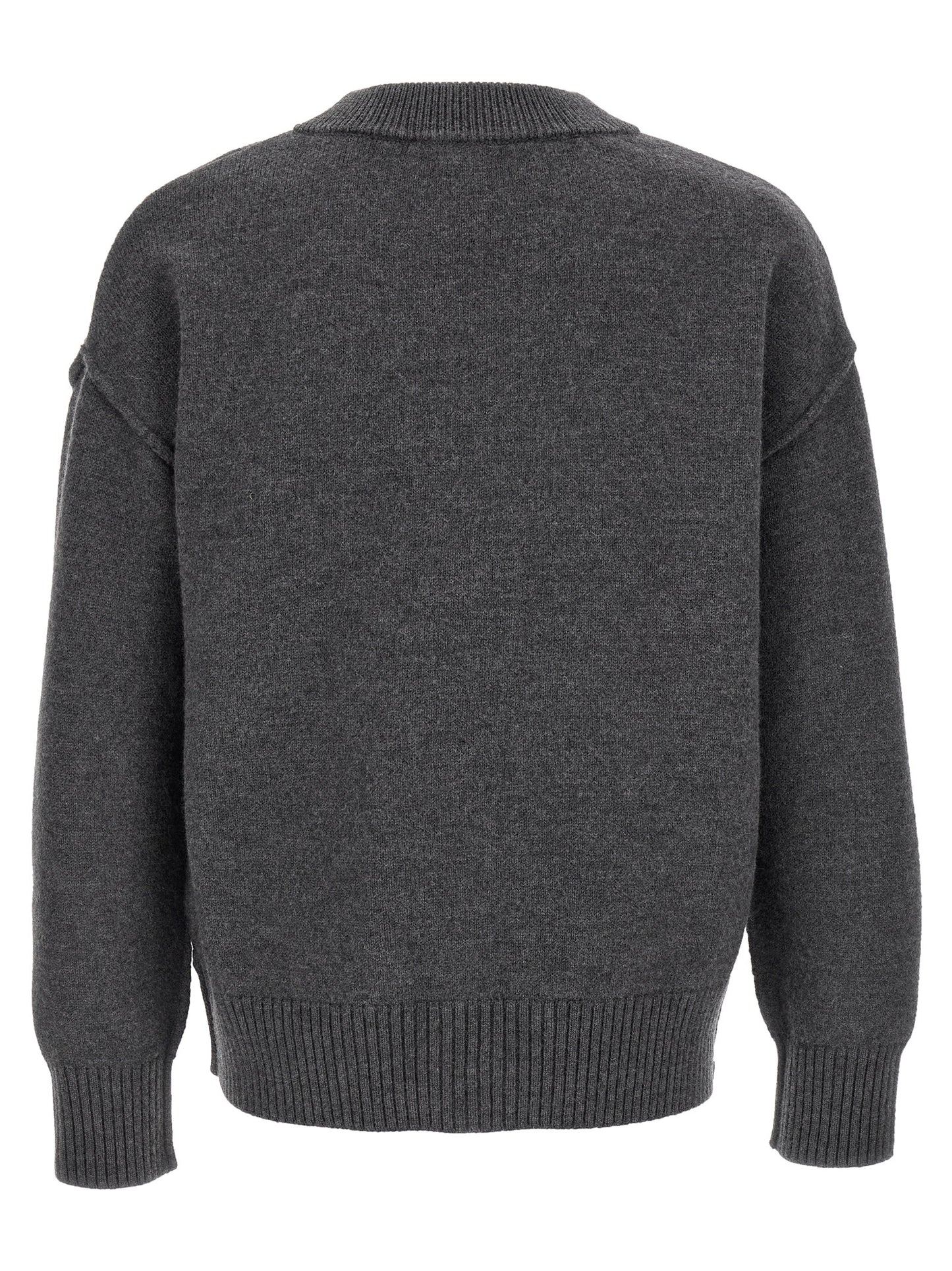 Gray Wool Cardigan