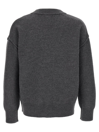 Gray Wool Cardigan
