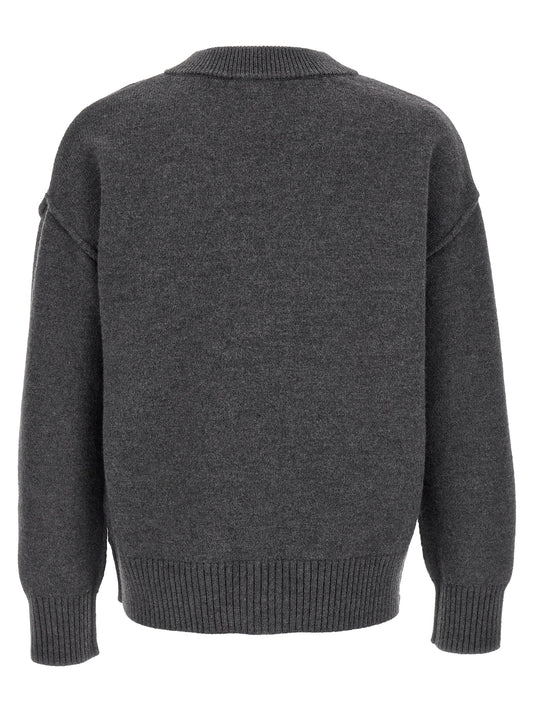 Gray Wool Cardigan