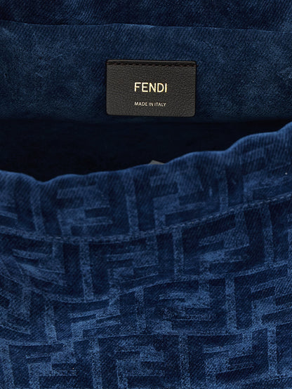 Blue Cotton Backpack