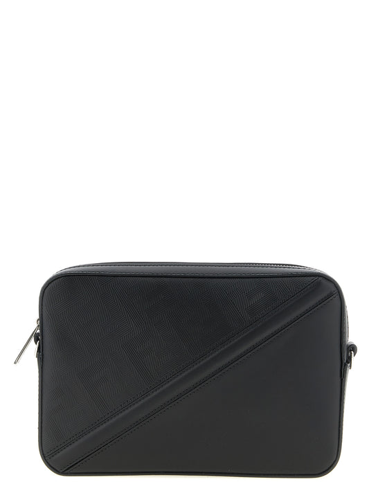 Black Viscose Shoulder Bag